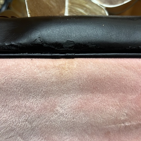 Vintage Y2K Juicy Couture Velour Messenger Laptop Bag Pink Velour.. - Picture 10 of 11